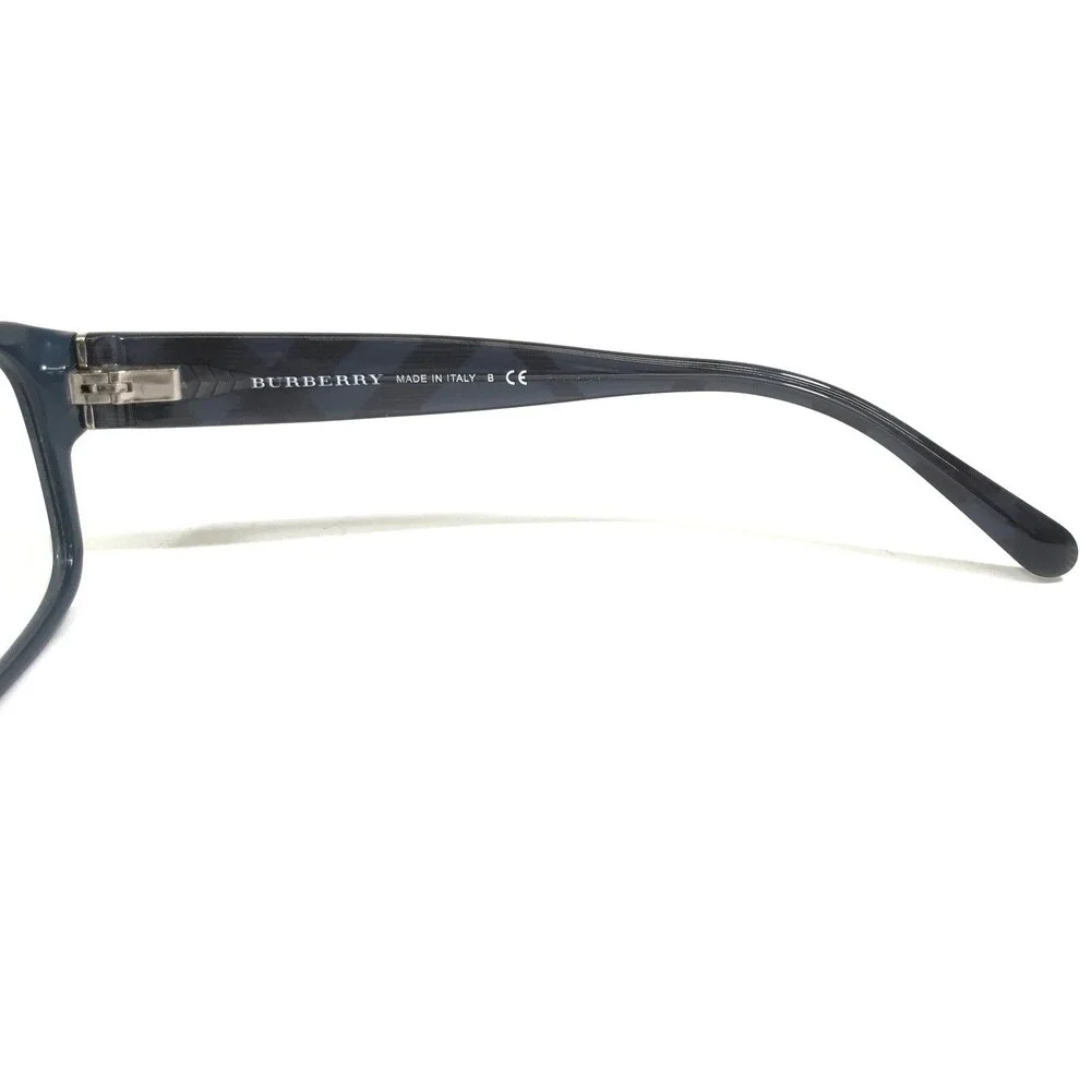 Burberry Eyeglasses Frames B2127 3355 Black Blue Square Nova Check 52-17-140